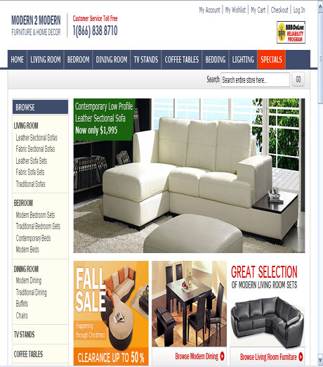 Modern Leather sectional sofa and Contemporary furniture