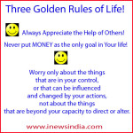 Three Golden Rules of Life!